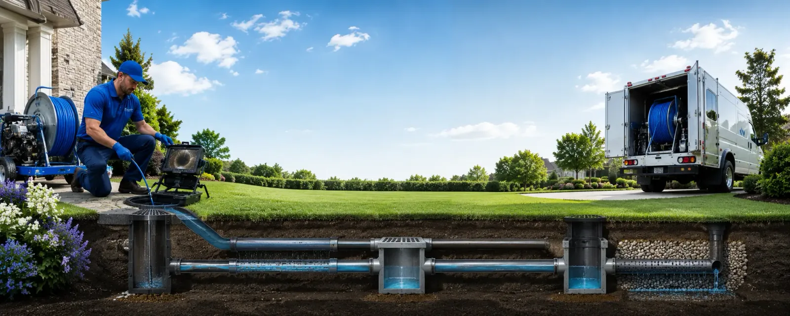 Outdoor drain cleaning information for Skokie, IL